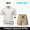 White + Beige Shorts