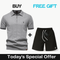 Gray + Black Shorts