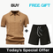 Khaki + Black Shorts